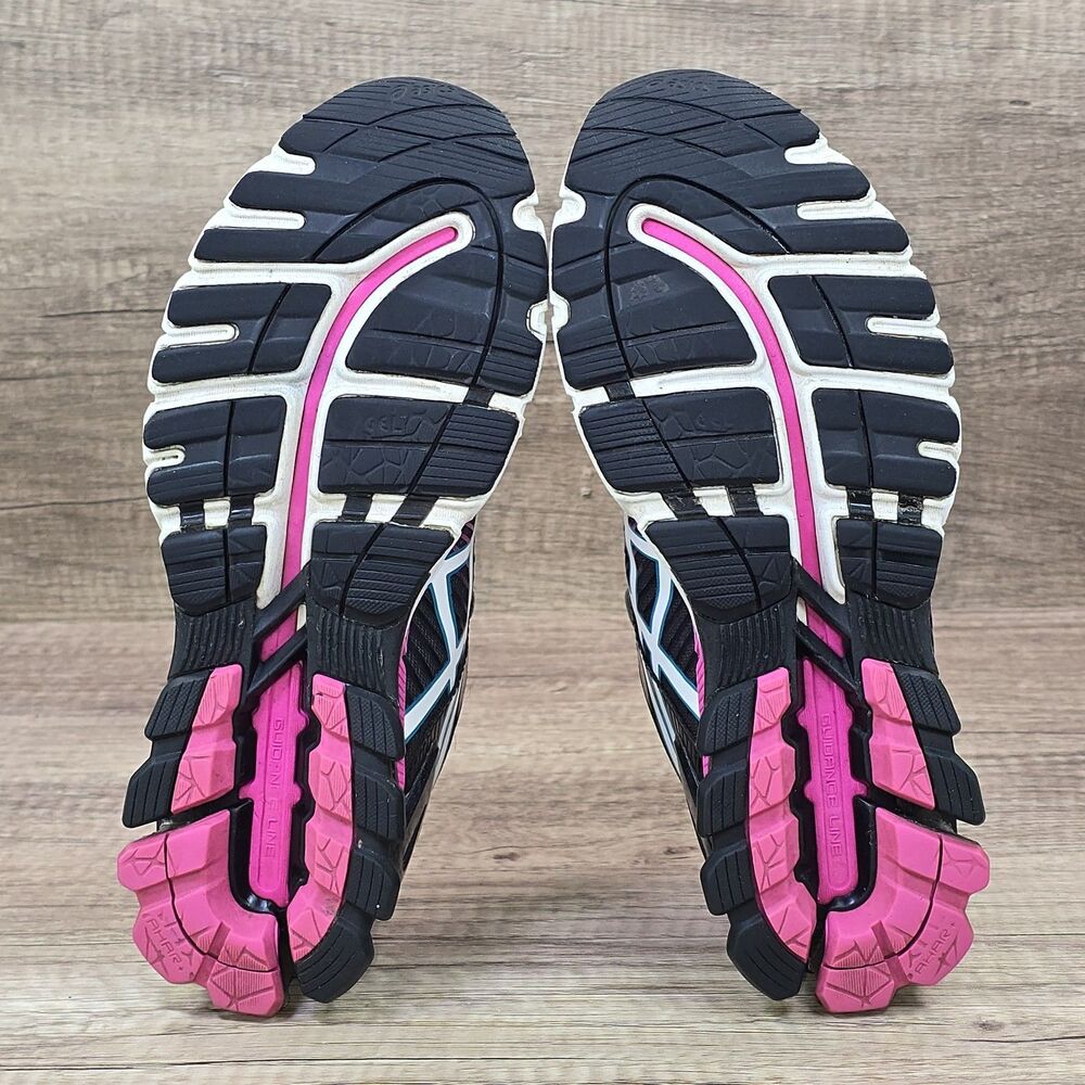 ASICS Gel-Kinsei 6 Women's Size 7.5 Black Gray Pink Blue Running Shoes (T694N) - Picture 12 of 13
